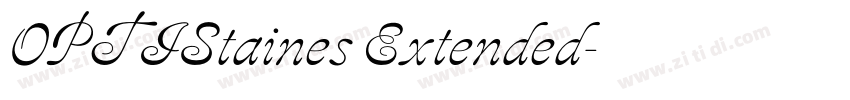OPTIStaines Extended字体转换